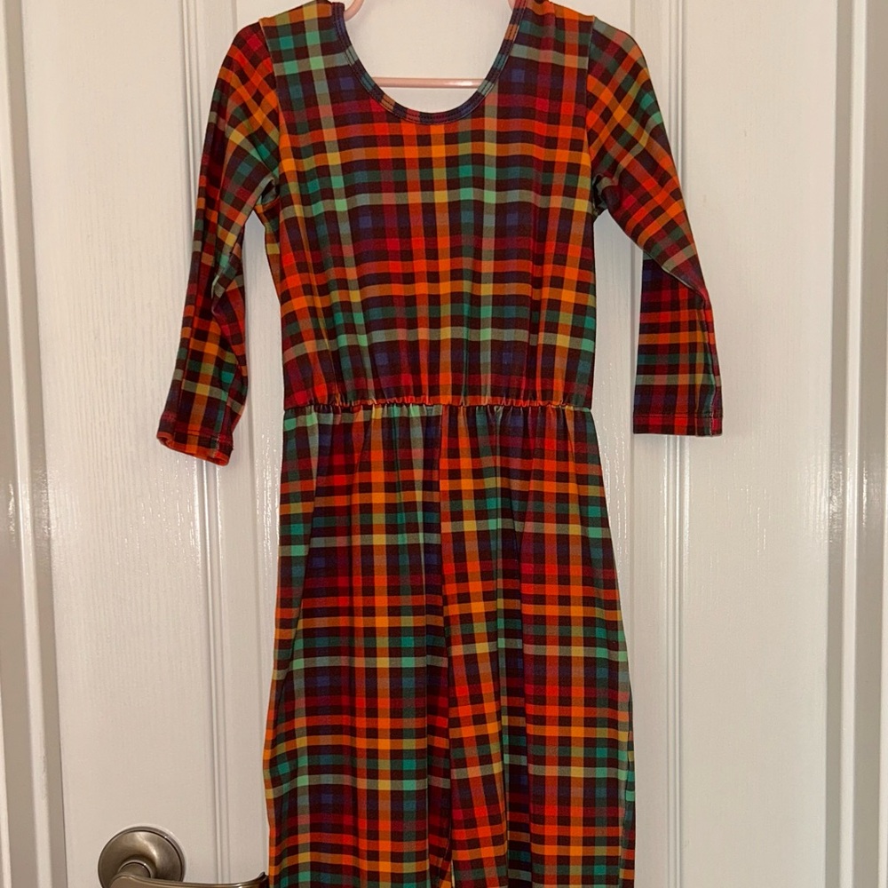 Alice + Ames Colorful Plaid Jumpsuit